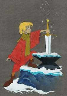 Jaume Esteve | The Sword in the Stone: King Arthur - Original Drawing - Jaume Esteve - Signed - Pencil Art - 50 x 35 cm - Original Artwork | Catawiki