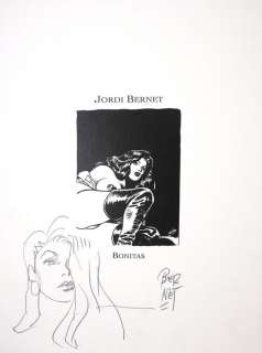 Jordi Bernet | Jordi Bernet - Portfolio "Bonitas" con disegno originale - EO - (2021) | Catawiki