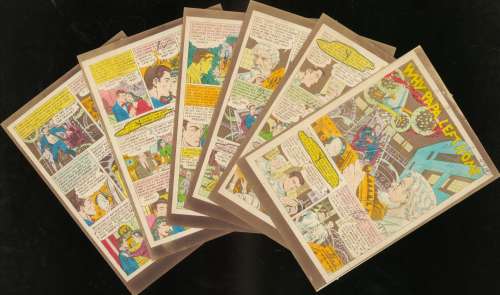 Orlando-"Why Papa Left Home?"- W Sci NO.11, Complete 7 pg EC Story Silver Print (1952) | Russ Cochran