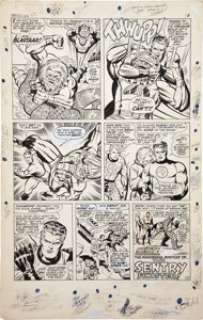 Jack Kirby and Joe Sinnott Fantastic Four #63 page 20 Original Art (Marvel, 1967). Mr. Fantastic uses both -