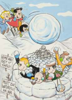 John Stanley Little Lulu and Tubby Painting Original Art (1977). While Marge (Henderson) Buell created Little -