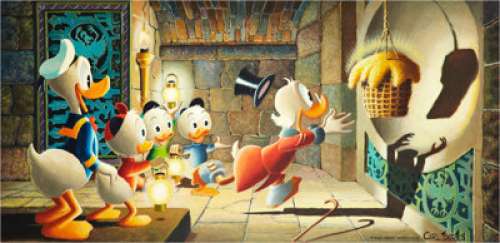Carl Barks Golden Fleece Oil Painting Original Art (1972). The only painting that Barks composed with a - | Heritage