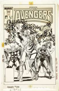 John Buscema and Tom Palmer The Avengers #294 Cover Original Art (Marvel, 1988). The good Doctor Druid now -