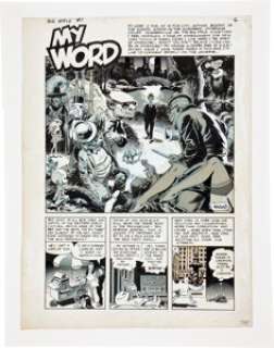 Wally Wood Big Apple Comix Complete 3-Page Story "My Word" Original Art (Flo Steinberg/Big Apple - | Heritage