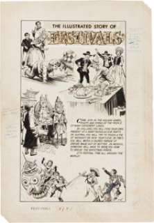 George Evans, Bruno Premiani, and Others The World Around Us #17 The Illustrated Story of Festivals Complete -