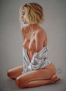 Sly | Sly - Original drawing in colour - Nude women - Size: 31 x 42 cm. - (2023) | Catawiki