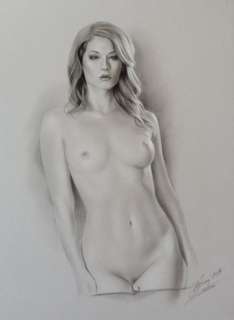 Denis Prenzel | Denis Prenzel - Alain (Pin-up Art) - Size: 32 x 41cm - (2017) | Catawiki