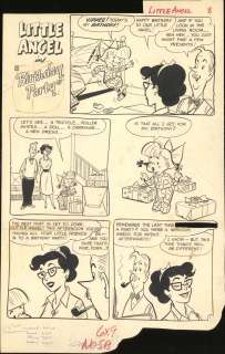 Little Angel #10 Original Comic Art (2 pgs) (1957) | Russ Cochran