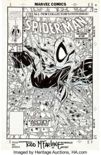 Todd McFarlane Spider-Man #1 Cover Original Art (Marvel, 1990). This issue was nothing less than the single -