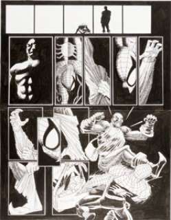 John Romita Jr. and Scott Hanna Spider-Man #75 Pages 11 and 12 Original Art (Marvel, 1996). Norman Osborn takes up -