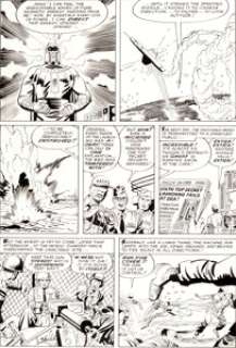 Jack Kirby and Paul Reinman X-Men #1 Magneto Page 12 Original Art (Marvel, 1963). Few pages shout "The Mighty -
