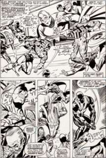 Alan Kupperberg and Frank Springer Invaders #30 Page 14 Original Art (Marvel, 1978). British heroes Union Jack and -