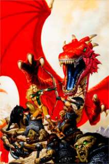 Joe Jusko Sojourn Trade Paperback #2 Cover Original Art (CrossGen, 2000). In "Dragon‘s Tale," Arwyn‘s quest -