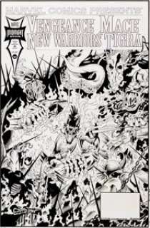 John Czop and Tim Dzon Marvel Comics Presents #163 Cover Original Art (Marvel, 1994). Lovecraftian horrors surround -