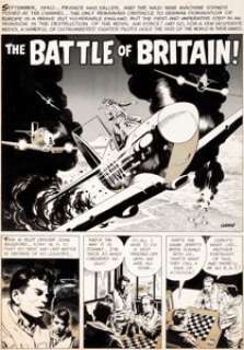 Wally Wood and Dan Adkins Blazing Combat #3 Complete 7-Page Story "The Battle of Britain" Original Art -