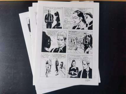 Bonazzi, Germano | Bonazzi, Germano - 4x Tavole originali - Nathan Never Almanacco #2 - (1992) | Catawiki