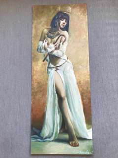 Barbeni | BarBeni - Original Impressionism painting -sexy Egyptian Queen -Size: 71*28*1 cm | Catawiki
