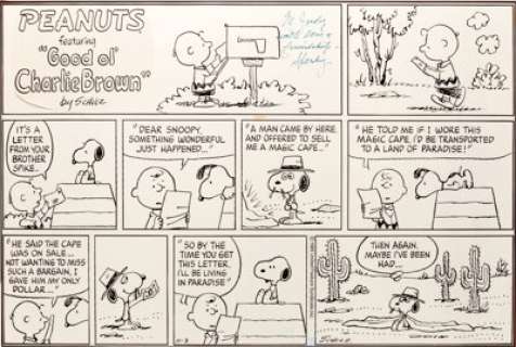 Charles Schulz Peanuts Sunday Comic Strip Original Art dated 11-3-85 (United Feature Syndicate, 1985). - | Heritage