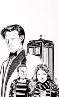 Dave Sim Doctor Who: Prisoners of Time #11 "BBC Censors Dave Sims" Variant Cover Original Art - | Heritage