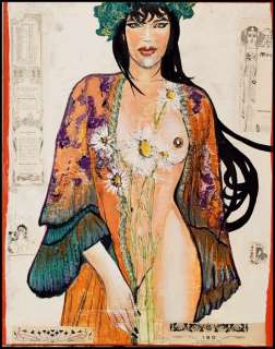 Anty | Milo Manara - Anty - original` illustration "Omaggio a Milo Manara girl" - Exemplaire unique | Catawiki