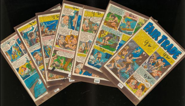 Orlando-Fair Trade- Weird Science- Fantasy #23, Complete 5 Pg Story Silver Print (1954) | Russ Cochran