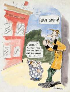 Gus Mager - Hawkshaw the Detective Specialty Illustration Original Art (1915). Gus Mager‘s Sherlock Holmes -