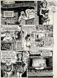 Dave Sheridan - Hydrogen Bomb and Biochemical Warfare Funnies #1 Complete 3-Page Story Original Art (Rip Off Press, 1970).