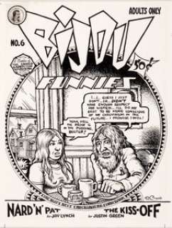 Robert Crumb Bijou Funnies #6 Cover Original Art (Kitchen Sink, 1971). The self-proclaimed "Chicago’s - | Heritage