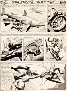 Russ Heath Showcase #27 Story Page 7 Sea Devils Original Art (DC, 1960). From the Sea Devils‘ first -