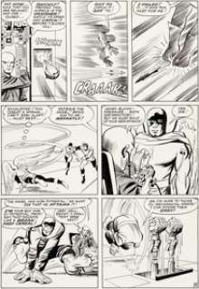 Jack Kirby and Paul Reinman X-Men #2 Story Page 8 Danger Room Original Art (Marvel, 1963).... | Heritage