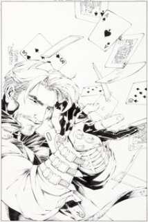 Salvador Larroca and Joe Weems X-Treme X-Men #8 Cover Original Art (Marvel, 2002)....