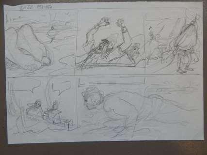 Studio Vandersteen | Dirk Stallaert - Suske en Wiske - 1x schetspagina - De Zappende Ziel - strook 153-154 - Page volante - (2011) | Catawiki