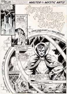 Frank Brunner and Dick Giordano Dr. Strange #1 Splash Page Original Art (Marvel Comics, 1974). Brunner’s - | Heritage