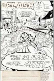 Irv Novick and Frank McLaughlin The Flash #246 Splash Page 1 Original Art (DC, 1977)....