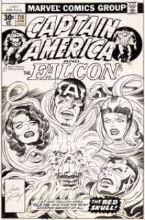 Jack Kirby Captain America #210 Cover Original Art (Marvel, 1977).... | Heritage