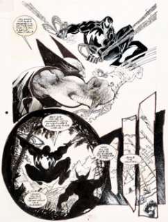 Sam Kieth and Dwayne Turner Marvel Comics Presents #120 Story Page 7 Venom and Wolverine Original Art (Marvel, 199...