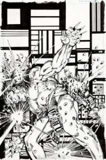 Barry Windsor-Smith Marvel Comics Presents #82 Cover Wolverine/ Weapon X Original Art (Marvel, 1991)....