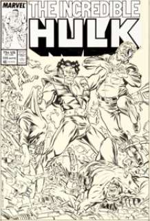 Todd McFarlane and Tom Morgan Incredible Hulk #330 Cover Original Art (Marvel, 1987)....