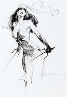 Bill Sienkiewicz Elektra Dessin original (non daté).... | Heritage