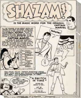  - C. C. Beck Shazam #3 Lot of 2 Complete Stories Captain Marvel Original Art (DC, 1973)....