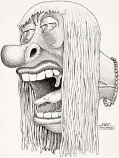 Basil Wolverton Common Types of Barflyze "Gin Bottles" Illustration Original Art (Wolverton Enterprises, 1974).... | Heritage