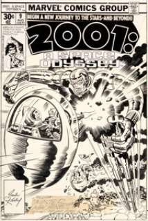 Jack Kirby and Frank Giacoia 2001: A Space Odyssey #9 Cover Machine Man Original Art (Marvel, 1977).... | Heritage