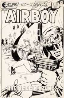  - Graham Nolan Airboy #23 Cover Original Art (Eclipse Comics, 1987)....