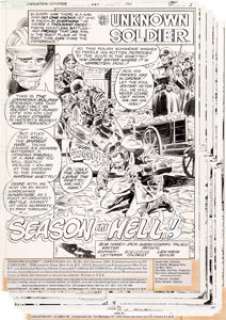  - Dick Ayers and Gerry Talaoc The Unknown Soldier #247 Complete 17-Page Story Original Art (DC Comics, 1981).... (Total: 17 Original Art)