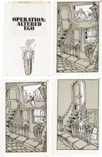 Antonio Prohias Third Dossier of Spy vs. Spy, Complete 16-page Story "Operation: Altered Ego" Original Art (Warner... (Total: 16 Original Art) | Heritage