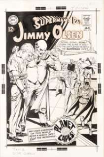 Curt Swan and Neal Adams Superman‘s Pal, Jimmy Olsen #117 Cover Original Art (DC Comics, 1969)....