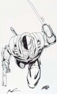 Rob Liefeld Deathstroke #0 Cover Original Art (DC, 2012). Deathstroke, the most dangerous killer in the -