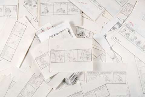 Jim Davis and Studio Garfield Daily Comic Strip Preliminary Group of Approximately 600 (United Feature Syndicate, ...