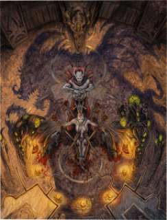 Tom Baxa - Demon: Earthbound Role-Playing Game Cover Painting Original Art (2003).