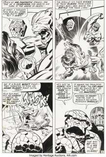 Jack Kirby And Frank Giacoia | Fantastic Four #93 Story Page 3 Original Art (Marvel, 1969). | Heritage